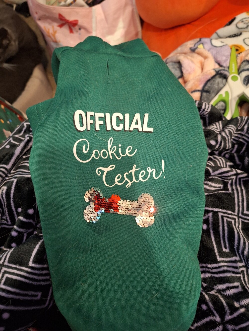 "Official Cookie Tester" Small Pet Hoodie